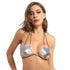 Wet Look Patent Leather Star Bra